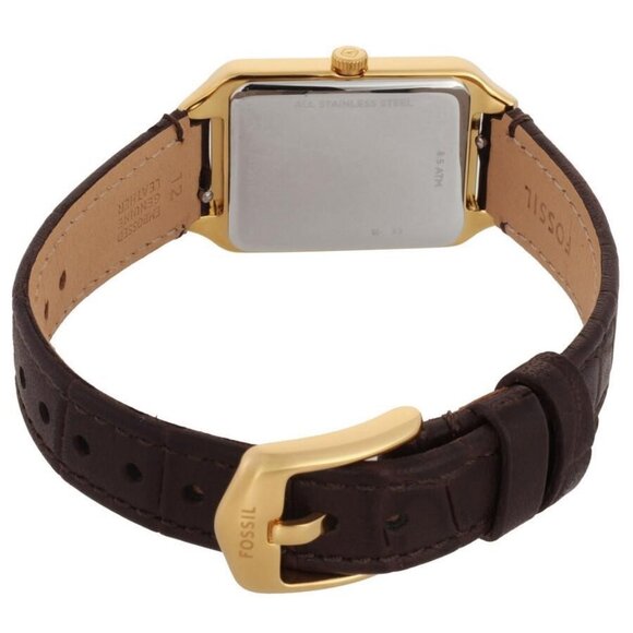 NWT Authentic Fossil Raquel Quartz Brown Dial Women's Watch - Picture 3 of 3